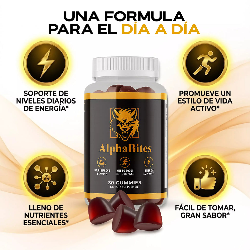 Suplemento Alpha Bites Oxido 30 Gomas